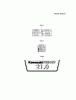 Kawasaki Motoren FA210V - AS02 bis FH641V - DS24 FH641V-BS21 - Kawasaki FH641V 4-Stroke Engine Ersatzteile LABEL