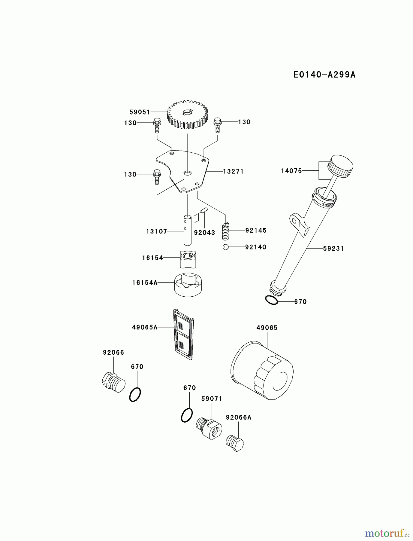  Kawasaki Motoren Motoren Vertikal FA210V - AS02 bis FH641V - DS24 FH641V-BS17 - Kawasaki FH641V 4-Stroke Engine LUBRICATION-EQUIPMENT