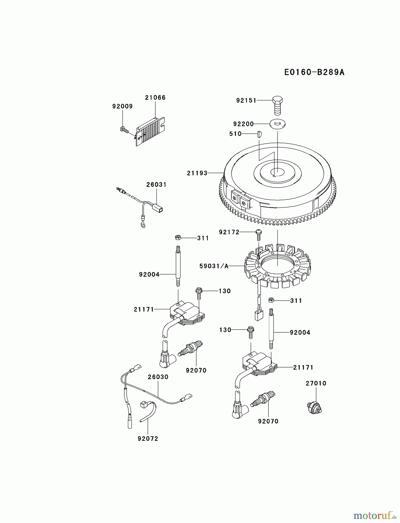  Kawasaki Motoren Motoren Vertikal FA210V - AS02 bis FH641V - DS24 FH641V-BS31 - Kawasaki FH641V 4-Stroke Engine ELECTRIC-EQUIPMENT