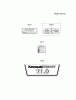 Kawasaki Motoren FA210V - AS02 bis FH641V - DS24 FH641V-BS31 - Kawasaki FH641V 4-Stroke Engine Ersatzteile LABEL