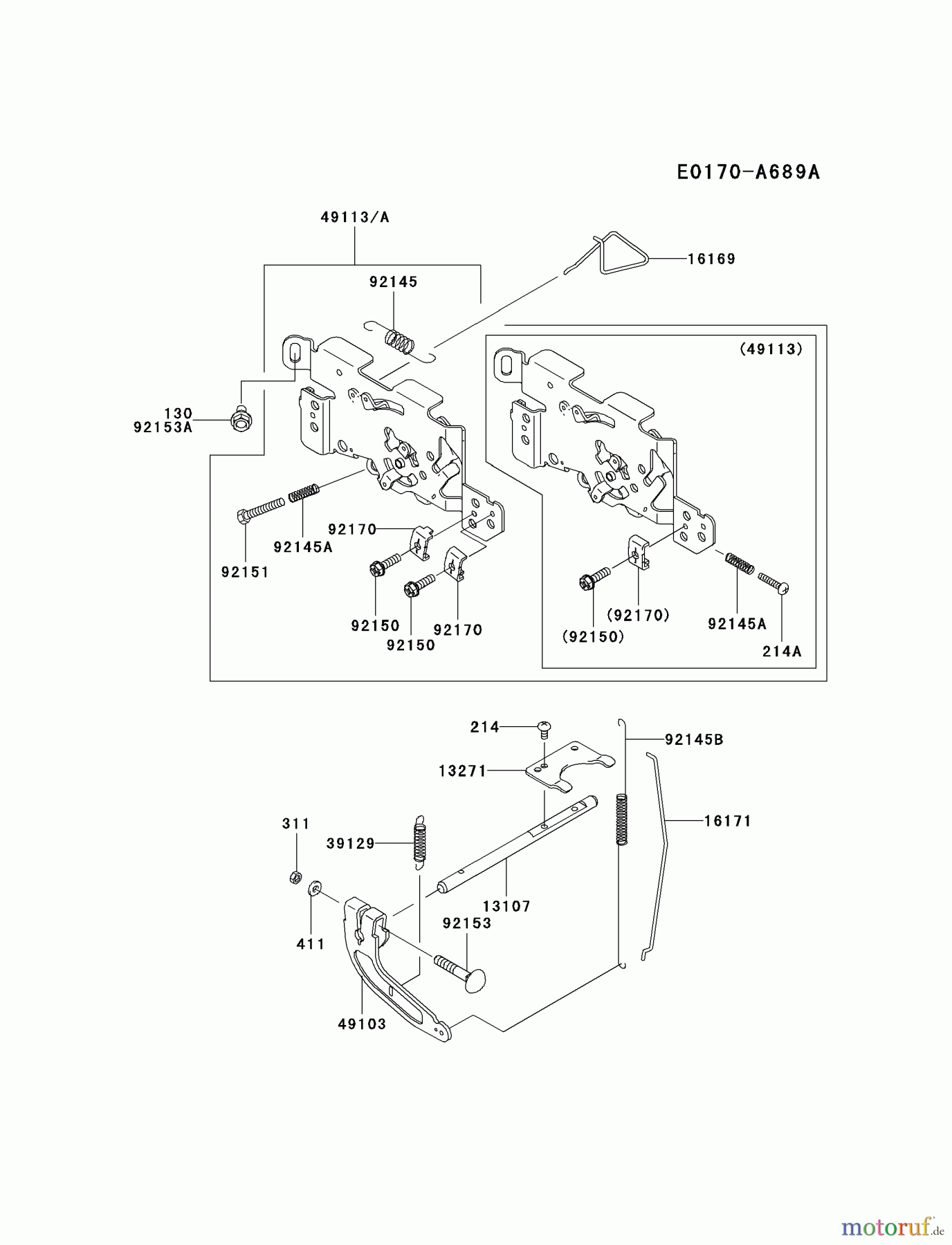  Kawasaki Motoren Motoren Vertikal FH641V - DS25 bis FS481V - BS13 FH641V-FS10 - Kawasaki FH641V 4-Stroke Engine CONTROL-EQUIPMENT