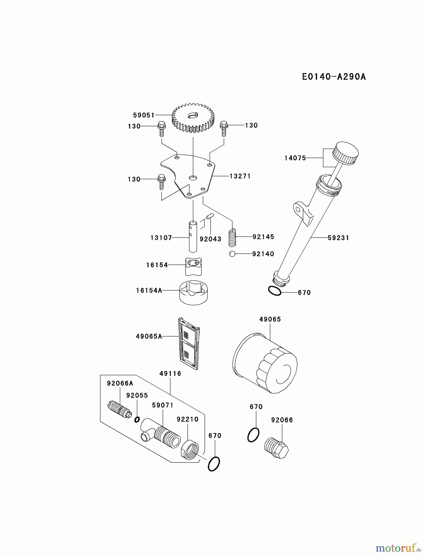  Kawasaki Motoren Motoren Vertikal FA210V - AS02 bis FH641V - DS24 FH641V-CS15 - Kawasaki FH641V 4-Stroke Engine LUBRICATION-EQUIPMENT