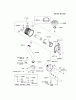 Kawasaki Motoren FH641V - DS25 bis FS481V - BS13 FH641V-ES19 - Kawasaki FH641V 4-Stroke Engine Ersatzteile AIR-FILTER/MUFFLER
