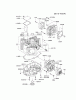 Kawasaki Motoren FH641V - DS25 bis FS481V - BS13 FH680V-AS37 - Kawasaki FH680V 4-Stroke Engine Ersatzteile CYLINDER/CRANKCASE