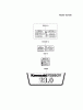 Kawasaki Motoren FH641V - DS25 bis FS481V - BS13 FH680V-AS27 - Kawasaki FH680V 4-Stroke Engine Ersatzteile LABEL