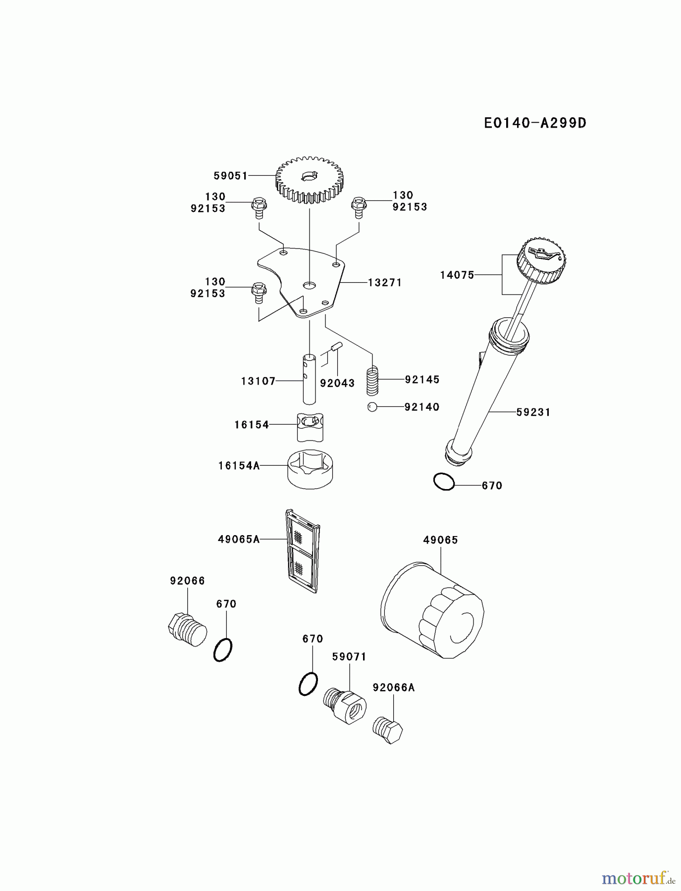  Kawasaki Motoren Motoren Vertikal FH641V - DS25 bis FS481V - BS13 FH680V-FS13 - Kawasaki FH680V 4-Stroke Engine LUBRICATION-EQUIPMENT