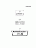 Kawasaki Motoren FH641V - DS25 bis FS481V - BS13 FH721V-BS05 - Kawasaki FH721V 4-Stroke Engine Ersatzteile LABEL