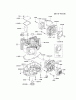 Kawasaki Motoren FH641V - DS25 bis FS481V - BS13 FH721V-BS05 - Kawasaki FH721V 4-Stroke Engine Ersatzteile CYLINDER/CRANKCASE