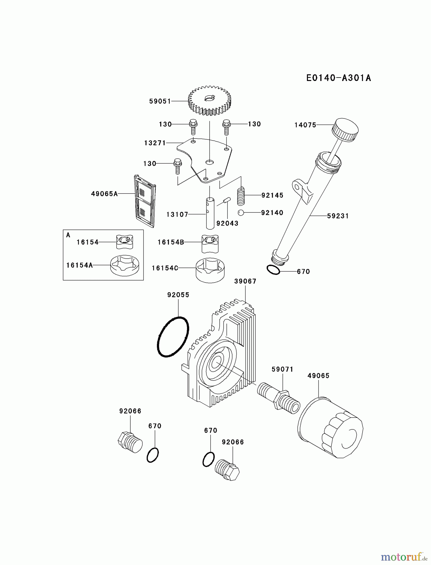  Kawasaki Motoren Motoren Vertikal FH641V - DS25 bis FS481V - BS13 FH721V-BS24 - Kawasaki FH721V 4-Stroke Engine LUBRICATION-EQUIPMENT