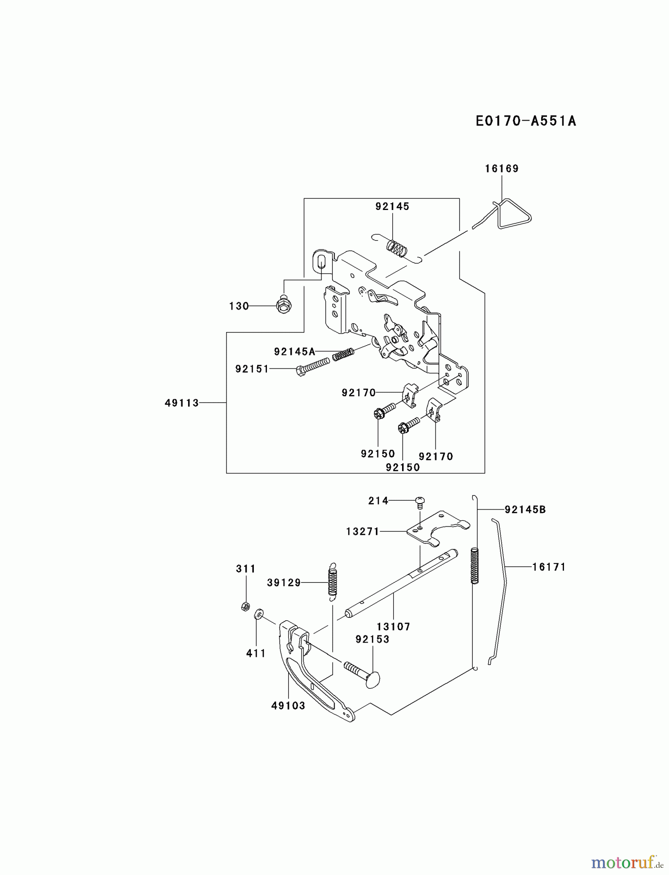  Kawasaki Motoren Motoren Vertikal FH641V - DS25 bis FS481V - BS13 FH721V-AS30 - Kawasaki FH721V 4-Stroke Engine CONTROL-EQUIPMENT