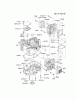 Kawasaki Motoren FH641V - DS25 bis FS481V - BS13 FH721V-AW04 - Kawasaki FH721V 4-Stroke Engine Ersatzteile CYLINDER/CRANKCASE
