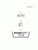 Kawasaki Motoren FH641V - DS25 bis FS481V - BS13 FH721V-BS30 - Kawasaki FH721V 4-Stroke Engine Ersatzteile LABEL