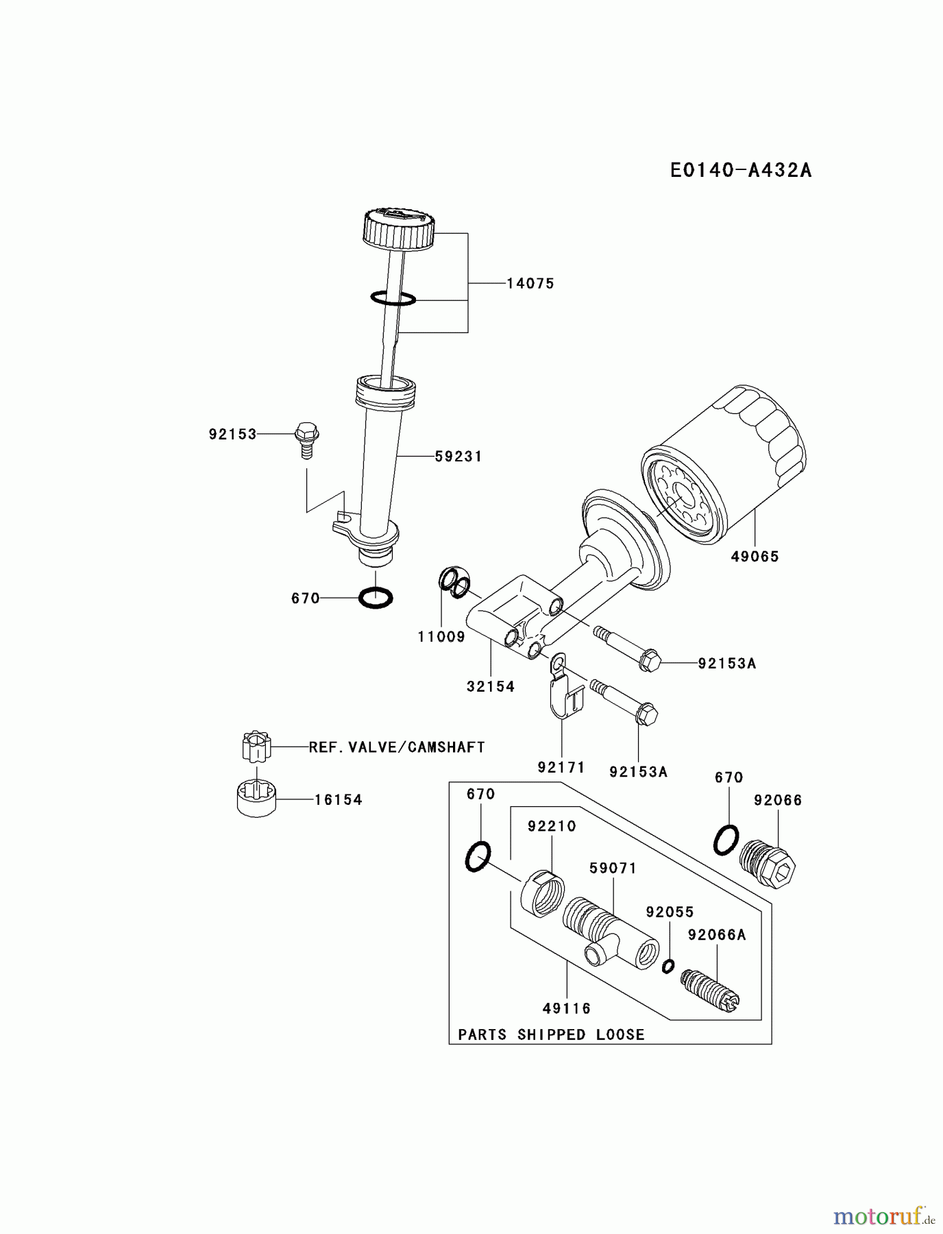  Kawasaki Motoren Motoren Vertikal FH641V - DS25 bis FS481V - BS13 FJ180V-AS27 - Kawasaki FJ180V 4-Stroke Engine LUBRICATION-EQUIPMENT