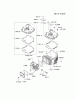 Kawasaki Motoren FH641V - DS25 bis FS481V - BS13 FJ180V-BM11 - Kawasaki FJ180V 4-Stroke Engine Ersatzteile CYLINDER/CRANKCASE