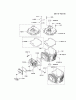 Kawasaki Motoren FH641V - DS25 bis FS481V - BS13 FJ180V-BS16 - Kawasaki FJ180V 4-Stroke Engine Ersatzteile CYLINDER/CRANKCASE