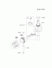 Kawasaki Motoren FH641V - DS25 bis FS481V - BS13 FJ180V-BS33 - Kawasaki FJ180V 4-Stroke Engine Ersatzteile PISTON/CRANKSHAFT