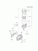 Kawasaki Motoren FH641V - DS25 bis FS481V - BS13 FJ180V-AS36 - Kawasaki FJ180V 4-Stroke Engine Ersatzteile AIR-FILTER/MUFFLER