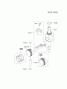 Kawasaki Motoren FH641V - DS25 bis FS481V - BS13 FJ180V-AS30 - Kawasaki FJ180V 4-Stroke Engine Ersatzteile PISTON/CRANKSHAFT