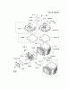 Kawasaki Motoren FH641V - DS25 bis FS481V - BS13 FJ180V-ES13 - Kawasaki FJ180V 4-Stroke Engine Ersatzteile CYLINDER/CRANKCASE