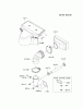 Kawasaki Motoren FH641V - DS25 bis FS481V - BS13 FR541V-BS00 - Kawasaki FR541V 4-Stroke Engine Ersatzteile AIR-FILTER/MUFFLER
