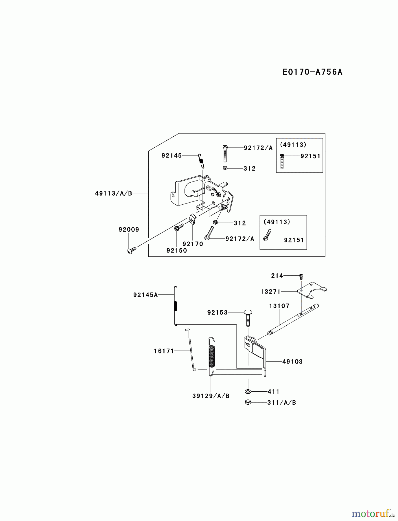  Kawasaki Motoren Motoren Vertikal FH641V - DS25 bis FS481V - BS13 FR600V-BS00 - Kawasaki FR600V 4-Stroke Engine CONTROL-EQUIPMENT