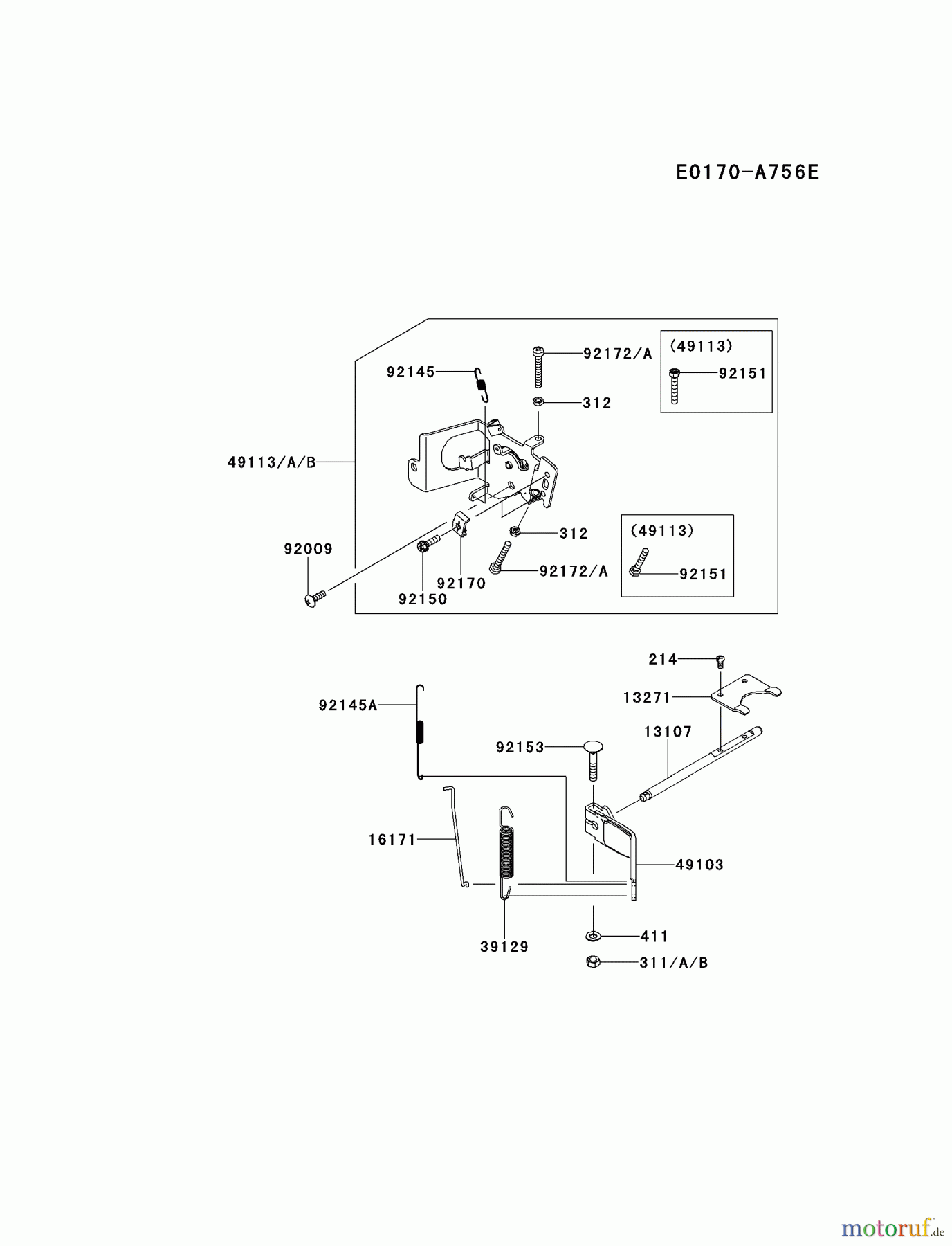  Kawasaki Motoren Motoren Vertikal FH641V - DS25 bis FS481V - BS13 FR600V-BS06 - Kawasaki FR600V 4-Stroke Engine CONTROL-EQUIPMENT