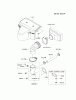 Kawasaki Motoren FH641V - DS25 bis FS481V - BS13 FR541V-BS04 - Kawasaki FR541V 4-Stroke Engine Ersatzteile AIR-FILTER/MUFFLER