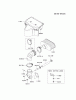 Kawasaki Motoren FH641V - DS25 bis FS481V - BS13 FR691V-AS10 - Kawasaki FR691V 4-Stroke Engine Ersatzteile AIR-FILTER/MUFFLER