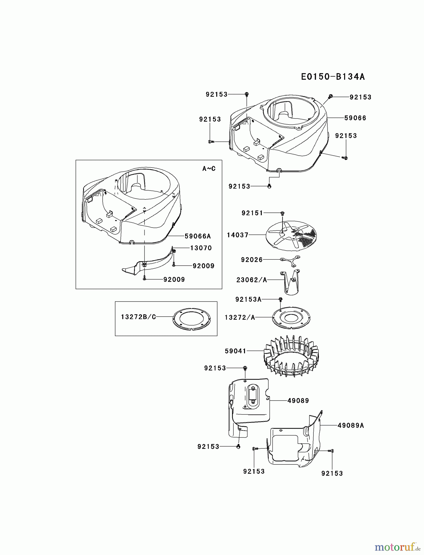  Kawasaki Motoren Motoren Vertikal FH641V - DS25 bis FS481V - BS13 FR691V-CS15 - Kawasaki FR691V 4-Stroke Engine COOLING-EQUIPMENT