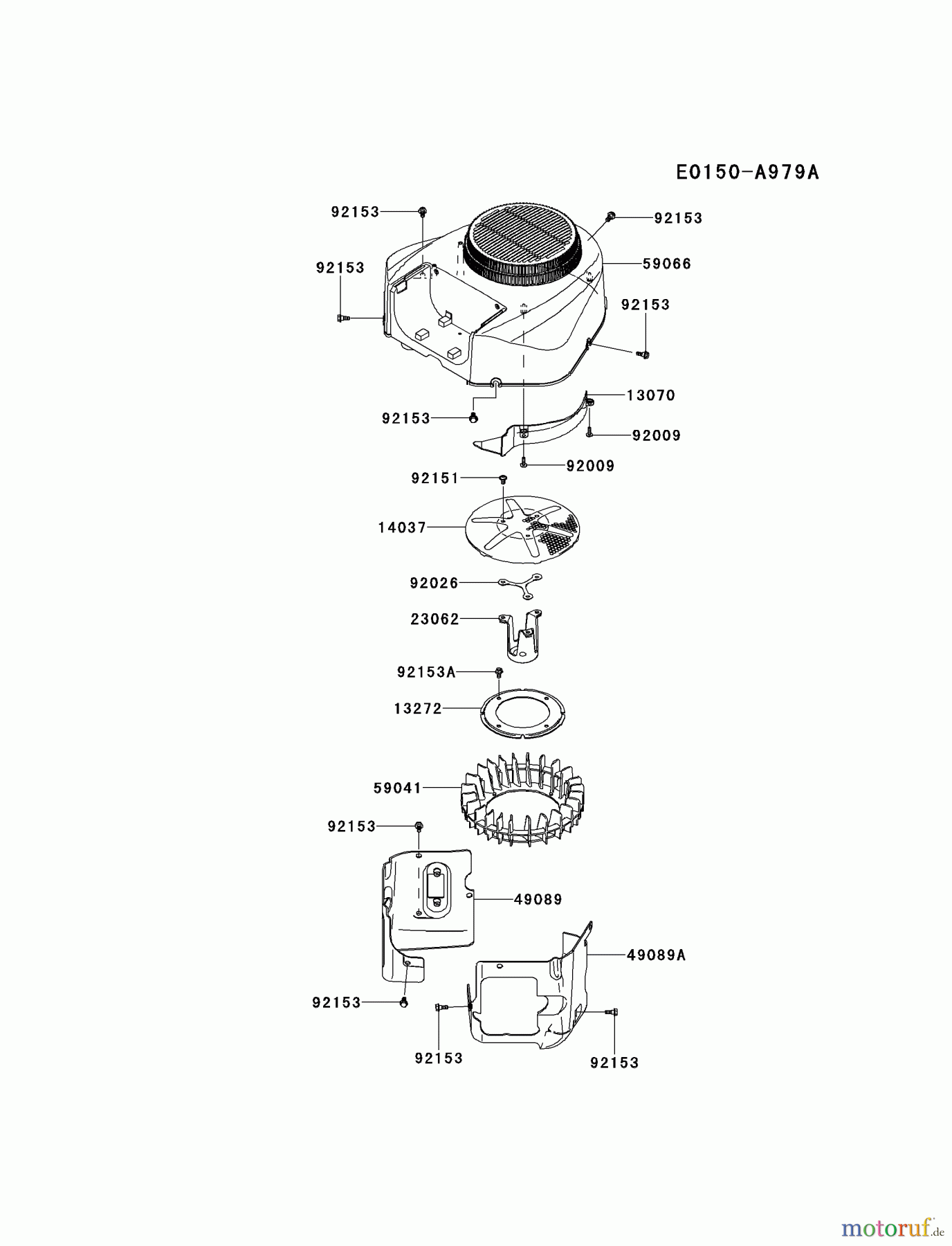  Kawasaki Motoren Motoren Vertikal FH641V - DS25 bis FS481V - BS13 FR691V-AS22 - Kawasaki FR691V 4-Stroke Engine COOLING-EQUIPMENT