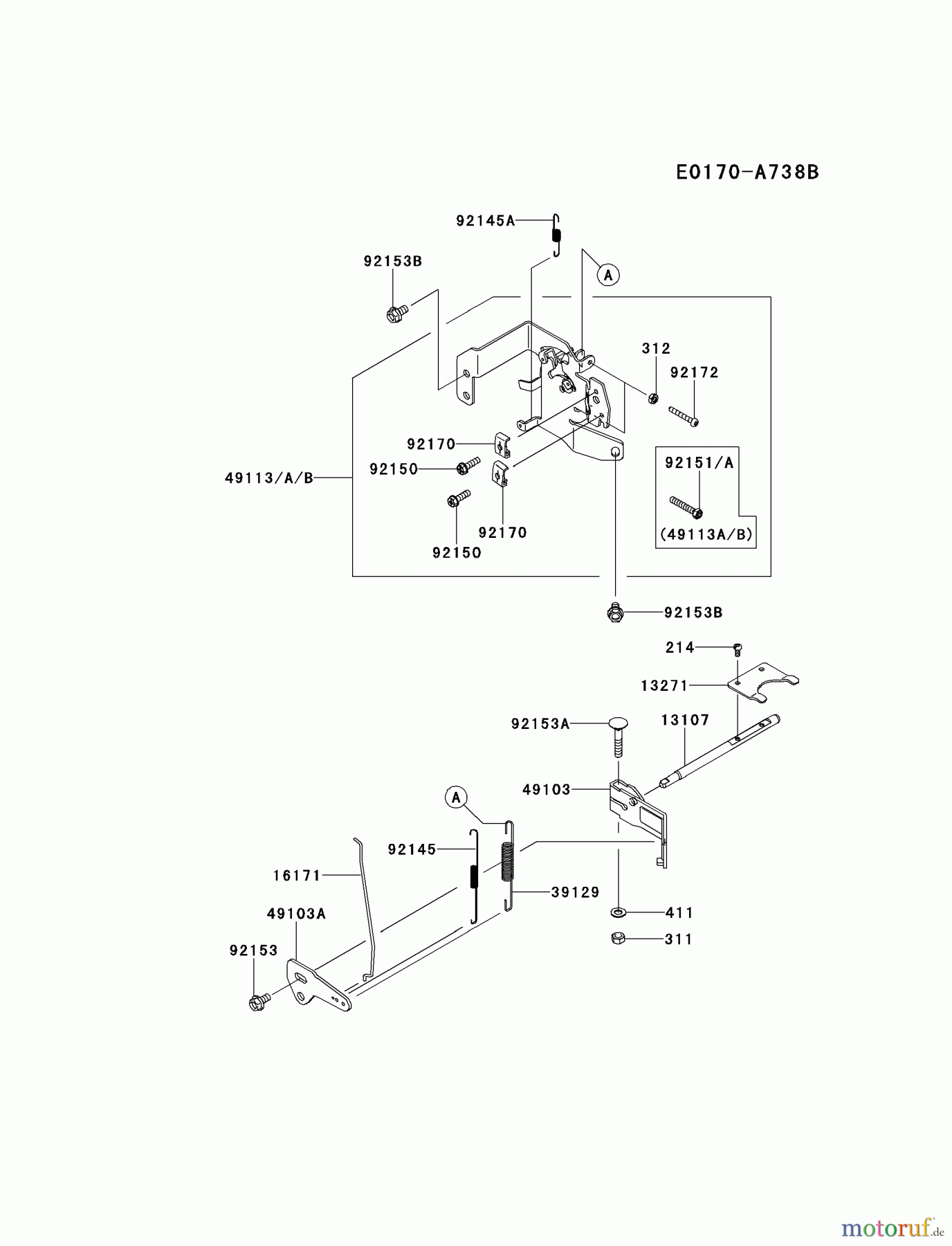  Kawasaki Motoren Motoren Vertikal FH641V - DS25 bis FS481V - BS13 FR691V-BS09 - Kawasaki FR691V 4-Stroke Engine CONTROL-EQUIPMENT