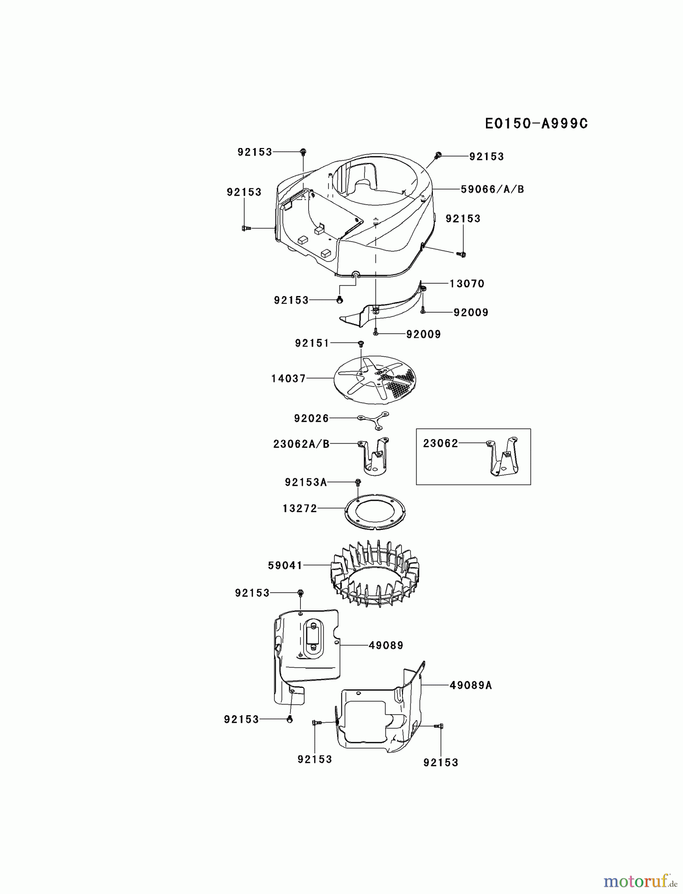  Kawasaki Motoren Motoren Vertikal FH641V - DS25 bis FS481V - BS13 FR691V-AS09 - Kawasaki FR691V 4-Stroke Engine COOLING-EQUIPMENT