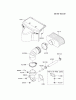 Kawasaki Motoren FH641V - DS25 bis FS481V - BS13 FR651V-FS00 - Kawasaki FR651V 4-Stroke Engine Ersatzteile AIR-FILTER/MUFFLER