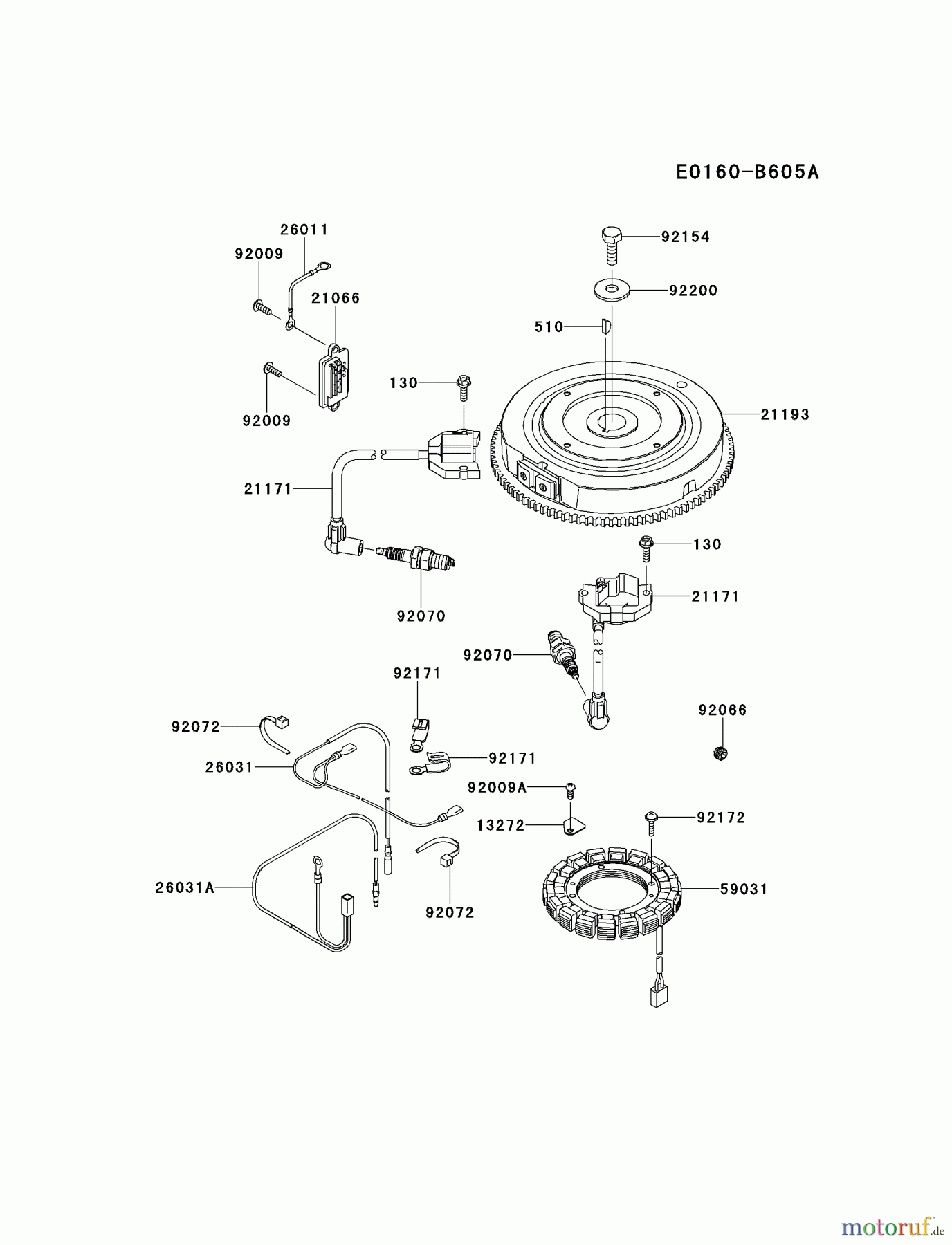  Kawasaki Motoren Motoren Vertikal FH641V - DS25 bis FS481V - BS13 FR730V-FS00 - Kawasaki FR730V 4-Stroke Engine ELECTRIC-EQUIPMENT