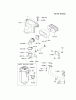 Kawasaki Motoren FH641V - DS25 bis FS481V - BS13 FS481V-AS09 - Kawasaki FS481V 4-Stroke Engine Ersatzteile AIR-FILTER/MUFFLER