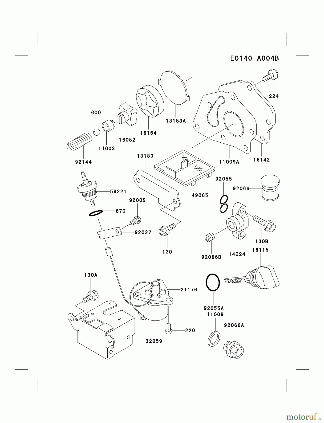  Kawasaki Motoren Motoren, Horizontal FE290D-AS07 - Kawasaki FE290D 4-Stroke Engine LUBRICATION-EQUIPMENT