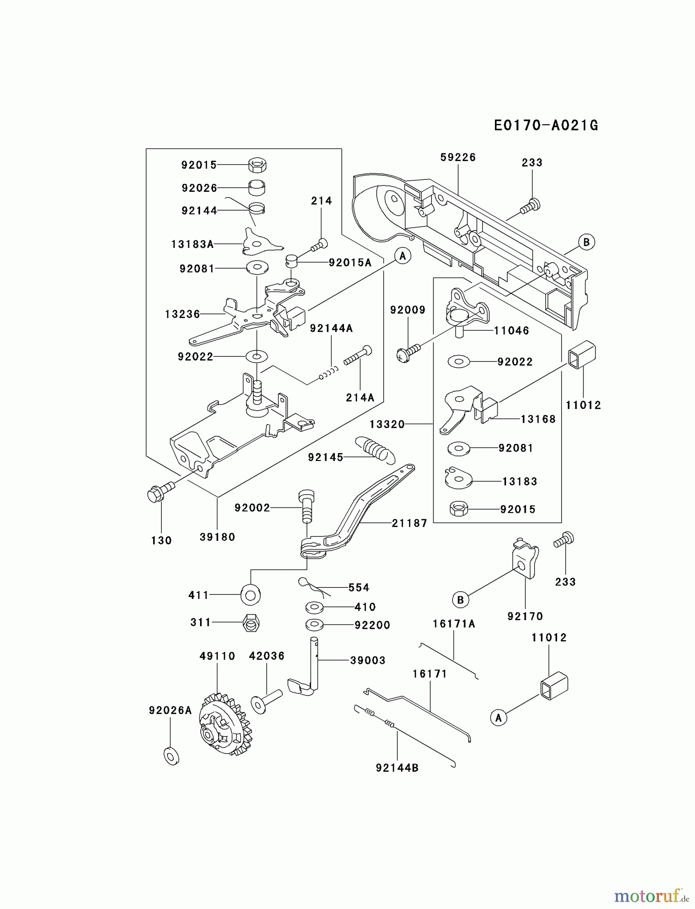  Kawasaki Motoren Motoren, Horizontal FE290D-AS22 - Kawasaki FE290D 4-Stroke Engine CONTROL-EQUIPMENT