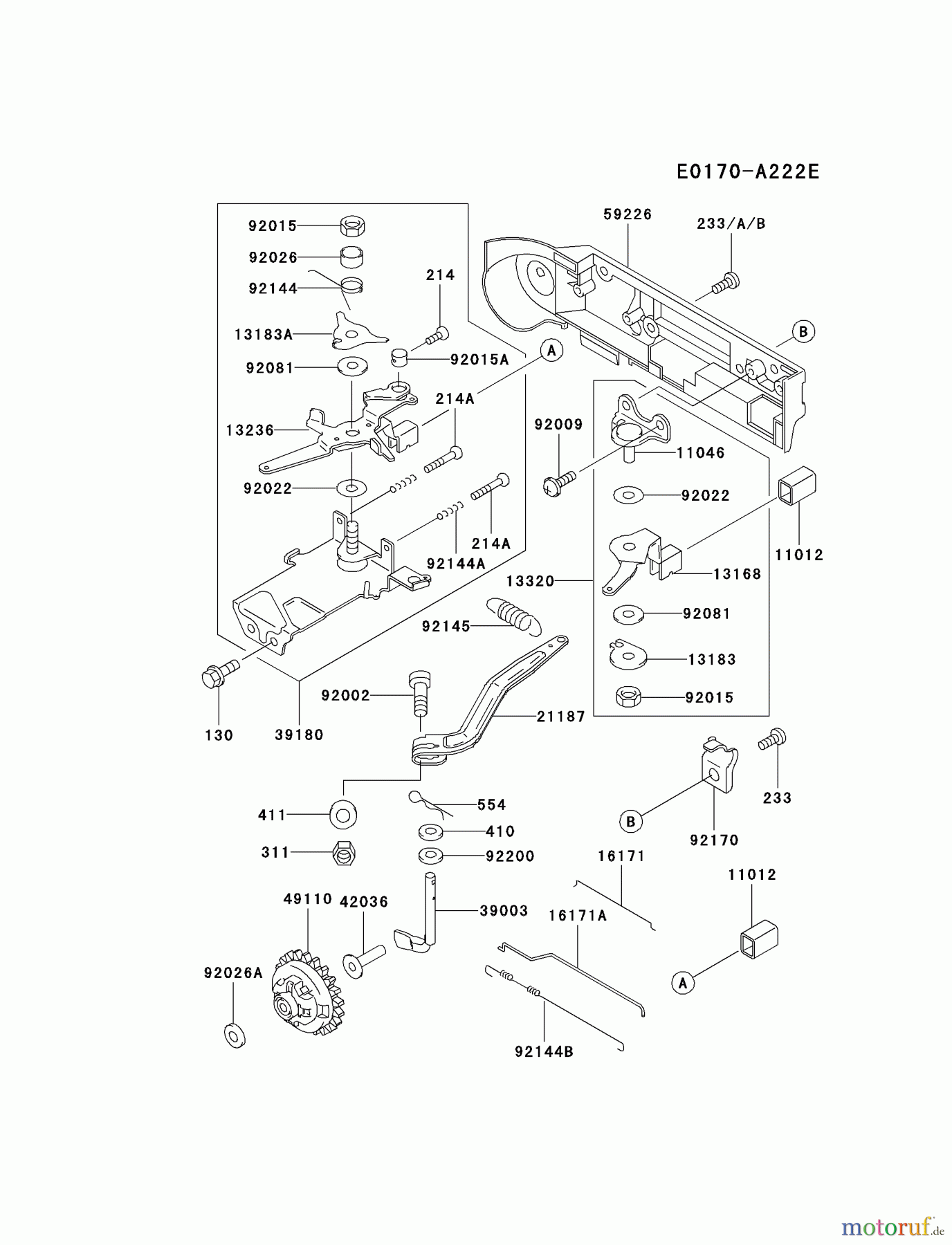  Kawasaki Motoren Motoren, Horizontal FE350D-BS18 - Kawasaki FE350D 4-Stroke Engine CONTROL-EQUIPMENT