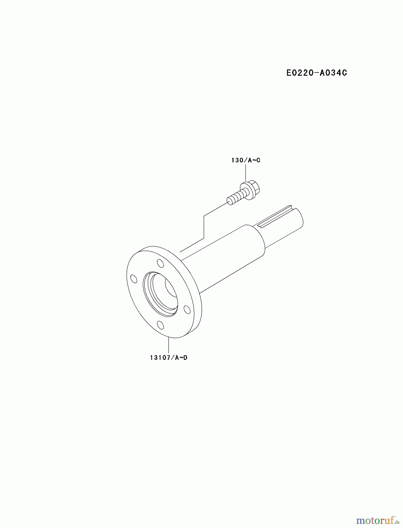  Kawasaki Motoren Motoren, Horizontal FH721D-CS05 - Kawasaki FH721D 4-Stroke Engine P.T.O-EQUIPMENT