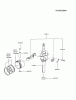 Kawasaki Motoren FA210V - AS02 bis FH641V - DS24 FA210V-AS02 - Kawasaki FA210V 4-Stroke Engine Ersatzteile PISTON/CRANKSHAFT