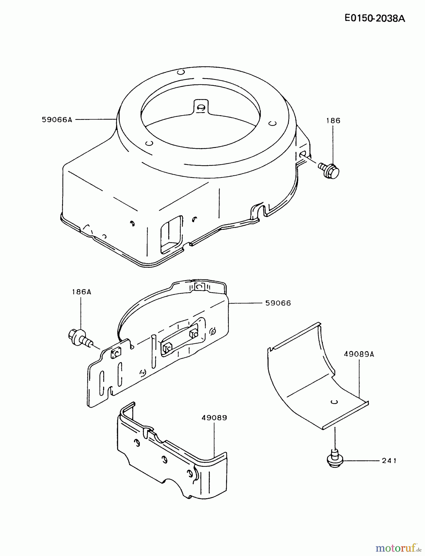  Kawasaki Motoren Motoren Vertikal FA210V - AS02 bis FH641V - DS24 FA210V-AS03 - Kawasaki FA210V 4-Stroke Engine COOLING-EQUIPMENT