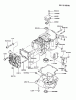 Kawasaki Motoren FA210V - AS02 bis FH641V - DS24 FB460V-AS30 - Kawasaki FB460V 4-Stroke Engine Ersatzteile CYLINDER/CRANKCASE