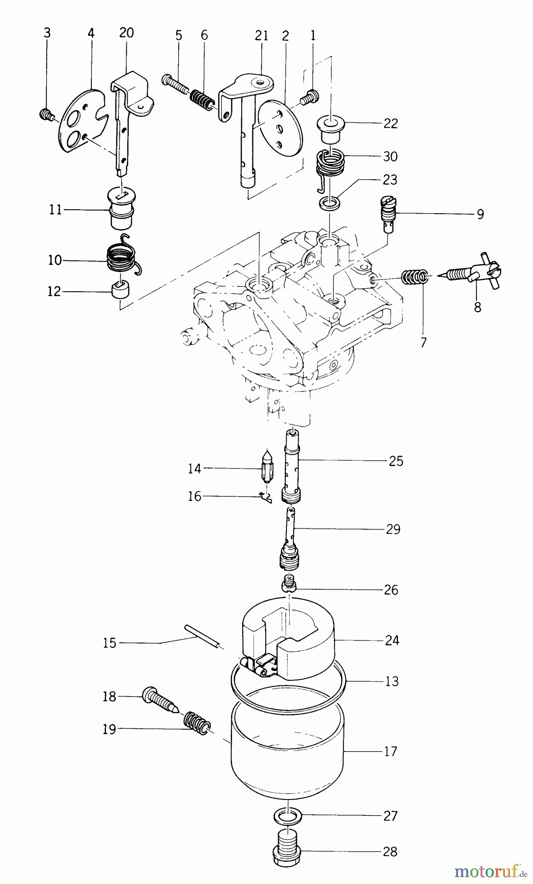  Kawasaki Motoren Motoren Vertikal FA210V - AS02 bis FH641V - DS24 FB460V-AS05 - Kawasaki FB460V 4-Stroke Engine Carburetor