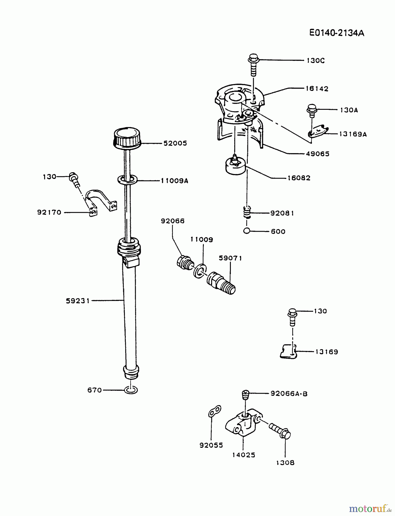  Kawasaki Motoren Motoren Vertikal FA210V - AS02 bis FH641V - DS24 FB460V-BS19 - Kawasaki FB460V 4-Stroke Engine LUBRICATION-EQUIPMENT