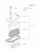 Kawasaki Motoren FA210V - AS02 bis FH641V - DS24 FB460V-BS23 - Kawasaki FB460V 4-Stroke Engine Ersatzteile AIR-FILTER/MUFFLER