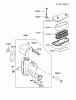 Kawasaki Motoren FA210V - AS02 bis FH641V - DS24 FB460V-BS33 - Kawasaki FB460V 4-Stroke Engine Ersatzteile AIR-FILTER/MUFFLER