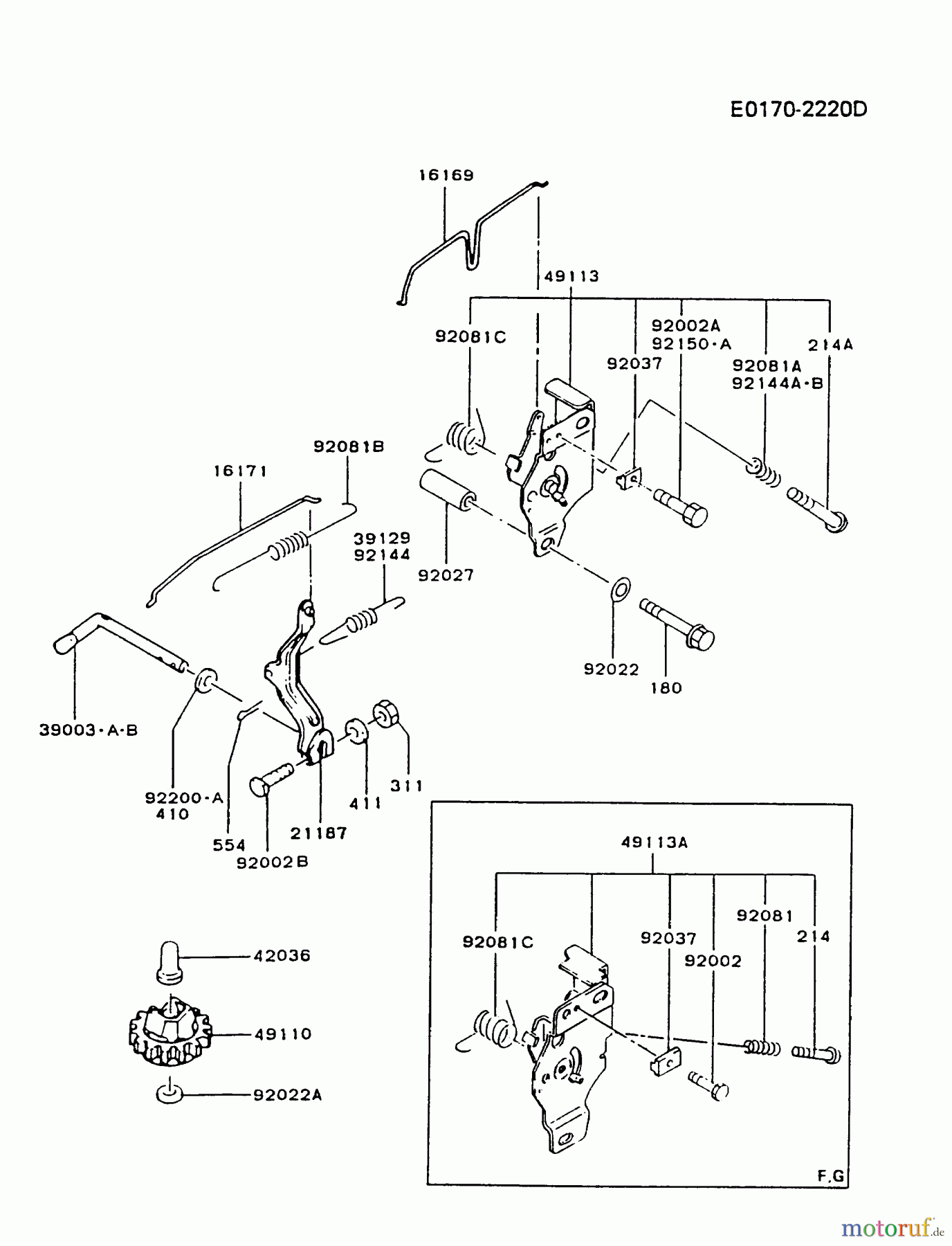  Kawasaki Motoren Motoren Vertikal FA210V - AS02 bis FH641V - DS24 FB460V-GS14 - Kawasaki FB460V 4-Stroke Engine CONTROL-EQUIPMENT