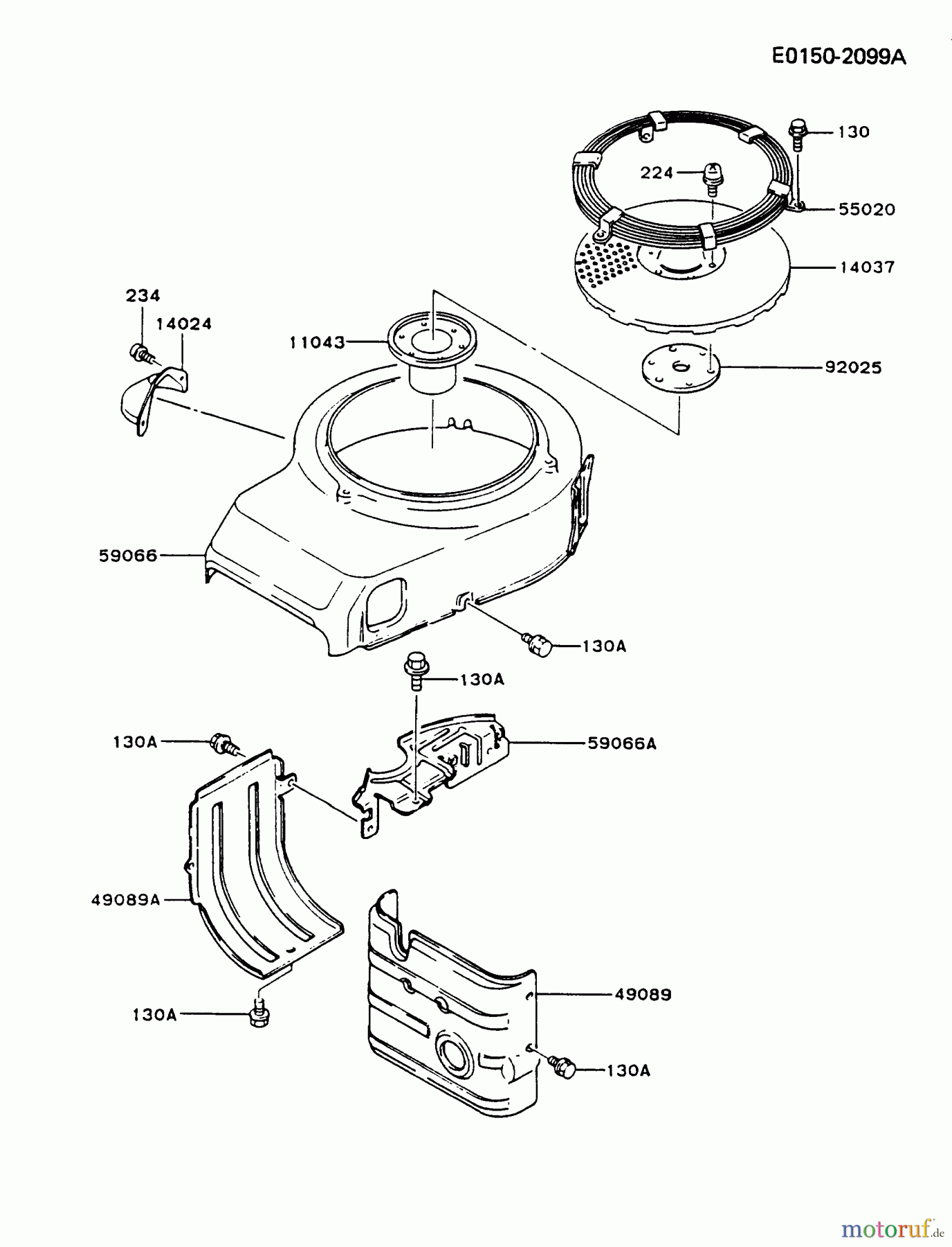  Kawasaki Motoren Motoren Vertikal FA210V - AS02 bis FH641V - DS24 FB460V-HS04 - Kawasaki FB460V 4-Stroke Engine COOLING-EQUIPMENT