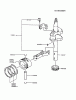 Kawasaki Motoren FA210V - AS02 bis FH641V - DS24 FC150V-AS03 - Kawasaki FC150V 4-Stroke Engine Ersatzteile PISTON/CRANKSHAFT