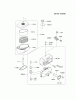 Kawasaki Motoren FA210V - AS02 bis FH641V - DS24 FC290V-AS17 - Kawasaki FC290V 4-Stroke Engine Ersatzteile AIR-FILTER/MUFFLER